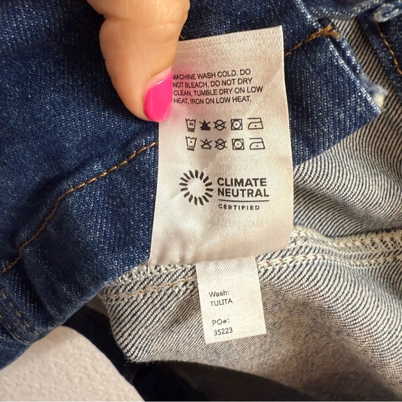 Reformation Nikki Strapless Bustier Denim Mini Dress Size 10 - Picture 5 of 6